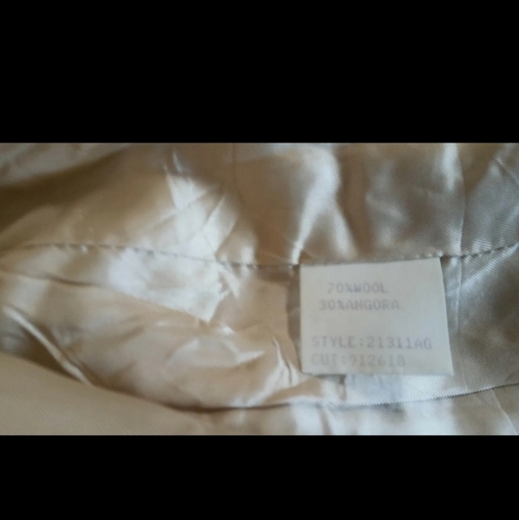 Slze 4 Small 1970s Tan Wool AngoraBlazer Sport Coat Size 4 VTG - Picture 4 of 5